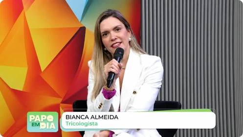 Dra. Bianca Almeida no programa Papo em Dia, da Brasil RBTV